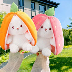 Fruit Bunny Plush Toy Carrot Strawberry Rabbits Christmas
