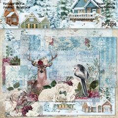 8 A5 Single Pattern DIY Scrapbook Paper Background Material Card