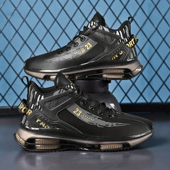 Men's Air Cushion Basketball Shoes for Outdoor Sports & Running