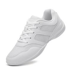 Lace Up Mesh Flat Sneakers Competition Dance Shoes