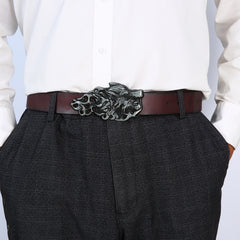 Western Cowboy Style Wolf Belt Buckle