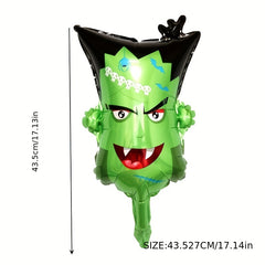 Halloween Party Balloons Yellow Pumpkin Ghost Spider Witch Bat Skeleton