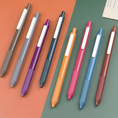 8Pcs Colored Gel Pens Fine Point Smooth Writing Retro Ink