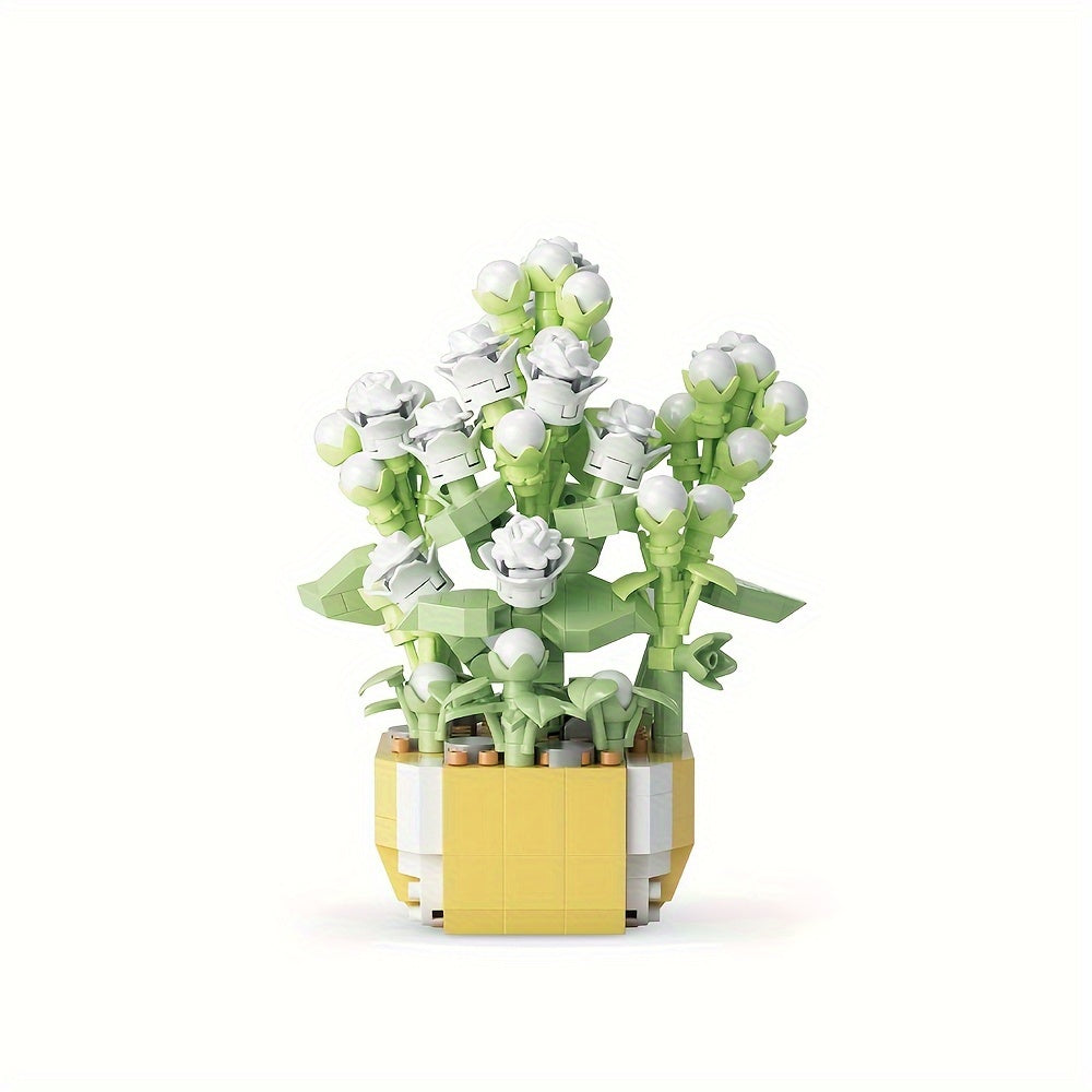 Educational Building Blocks Toy Birthday Party Gift Decoration Potted Plant