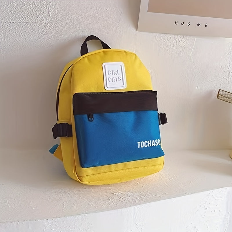 Kids Contrast Backpack Outdoor Small Backpack