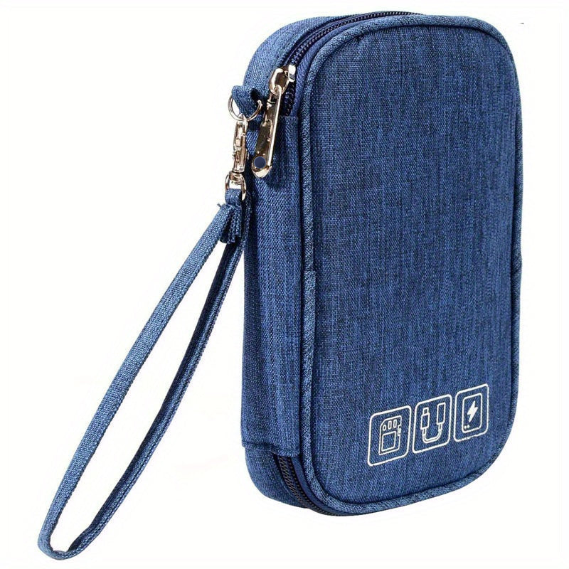 Zipper Data Cable Bag Travel Organzier Lightweight Container