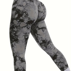 Tie Dye High Waist Sports Leggings for Women