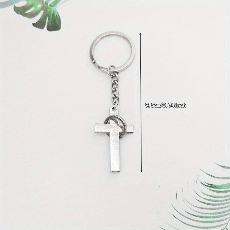 Creative Cross Keychain Alloy Key Chain Bag Purse Backpack Pendant