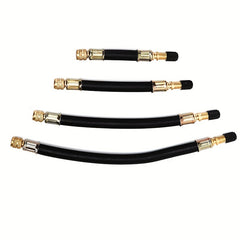 Bicycle Pump Valve Extender Extension Tube Rubber Inflator Pipe Hose