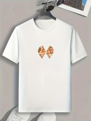 Conch Pattern Print Men's Comfy Sports T-Shirt
