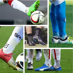 Men's Breathable Fitness Shin Guards & Anti Slip Socks 3 Pair Set