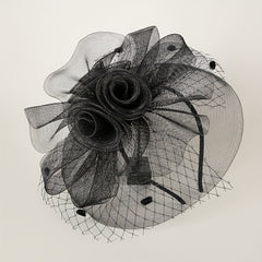 Women Flower Headband Head Piece Bridal Hat Wedding Derby Church Accessories