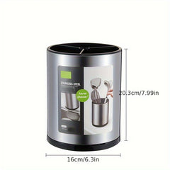 Stainless Steel Divided Chopstick Holder Cutlery Holder Drain Rack