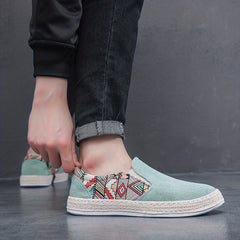 Men's Slip-On Espadrilles Loafers Canvas Sneakers