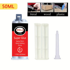 50ML AB Glue 5 Minute Epoxy Strong Adhesive Metal Ceramics Plastic