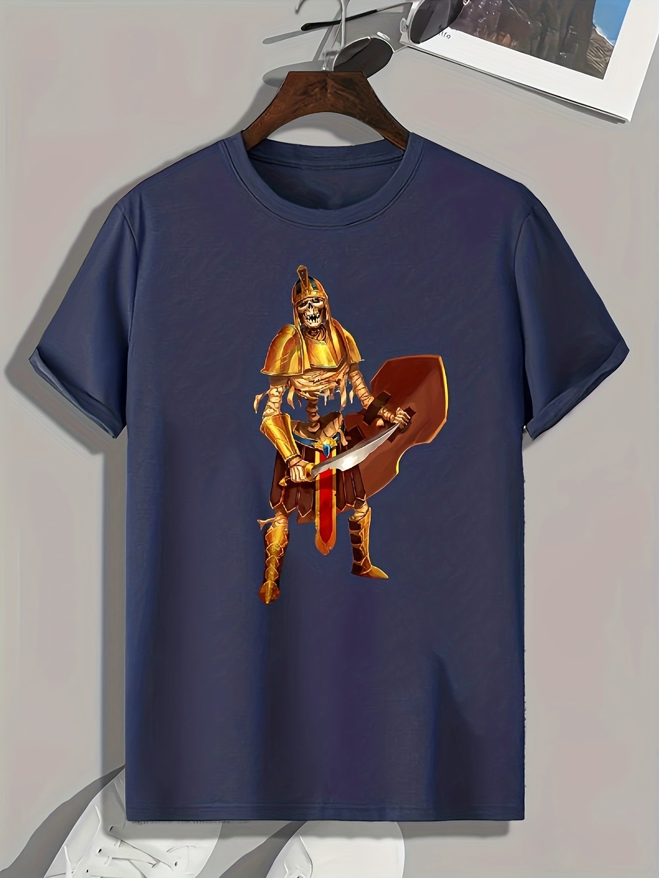 Soldier Print Men's Graphic T shirt Casual Comfy Tees For Summer