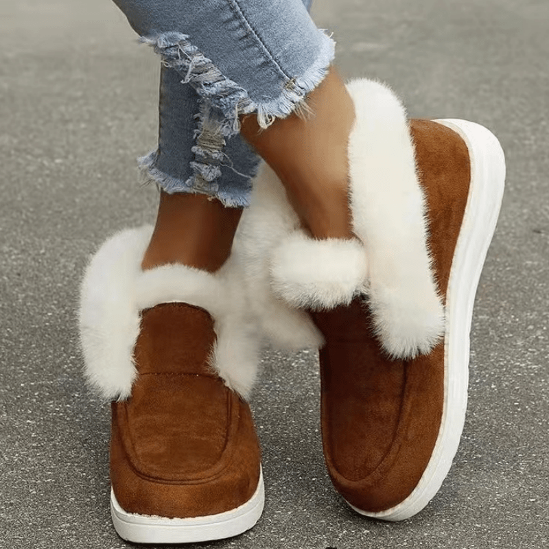 Women's Plush Lined Ankle Snow Boots