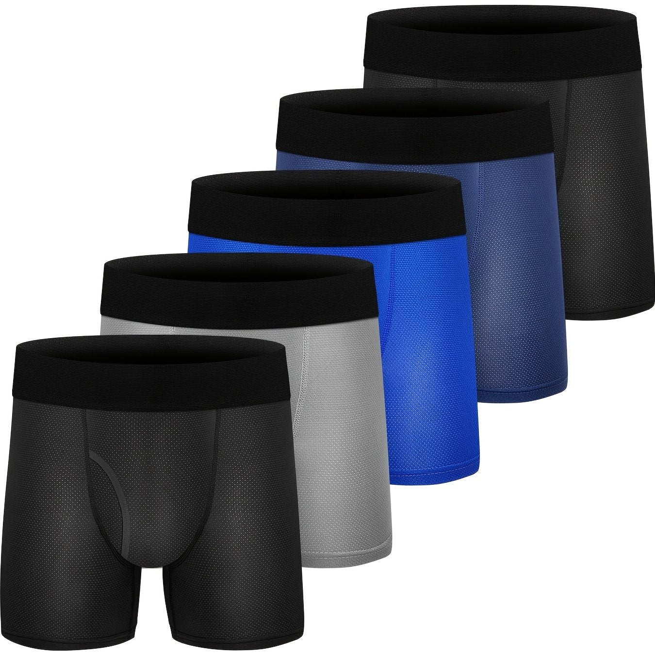 5pcs Boys Quick Dry Boxers Comfortable Sport Underwear