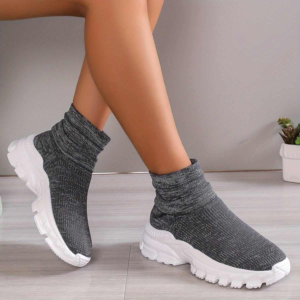 Women's Lightweight Mesh Breathable Sock Shoes Comfortable Sport Shoes