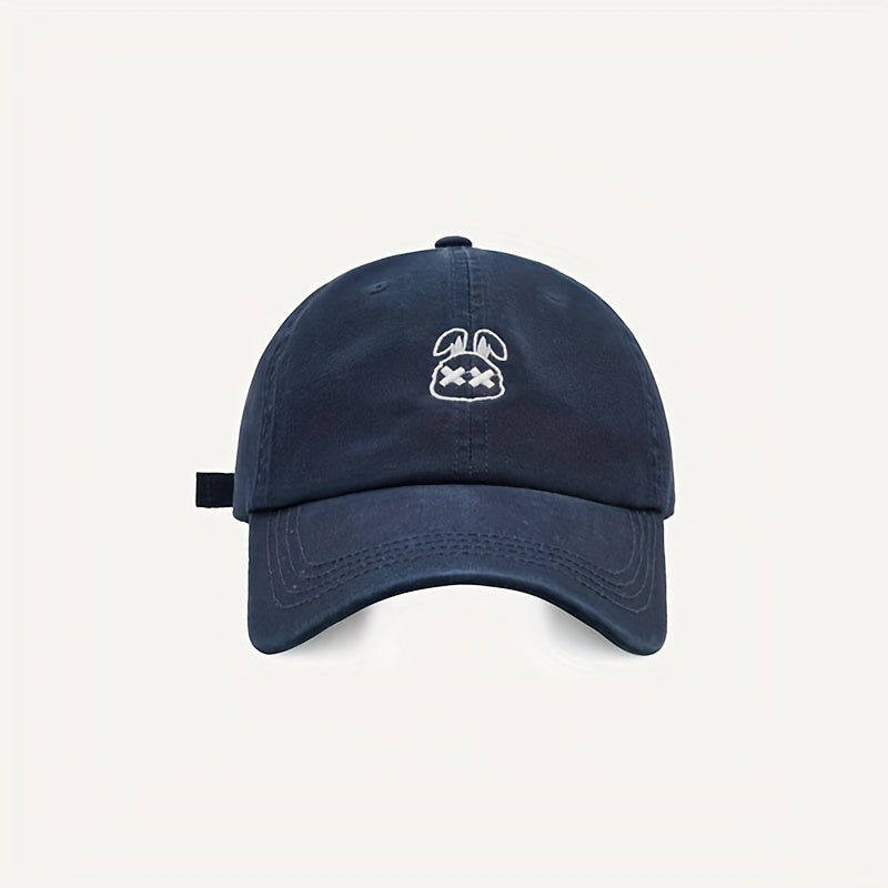 Rabbit Embroidery Baseball Cap Bunny Dad Hat Lightweight Adjustable Golf Sun Hat