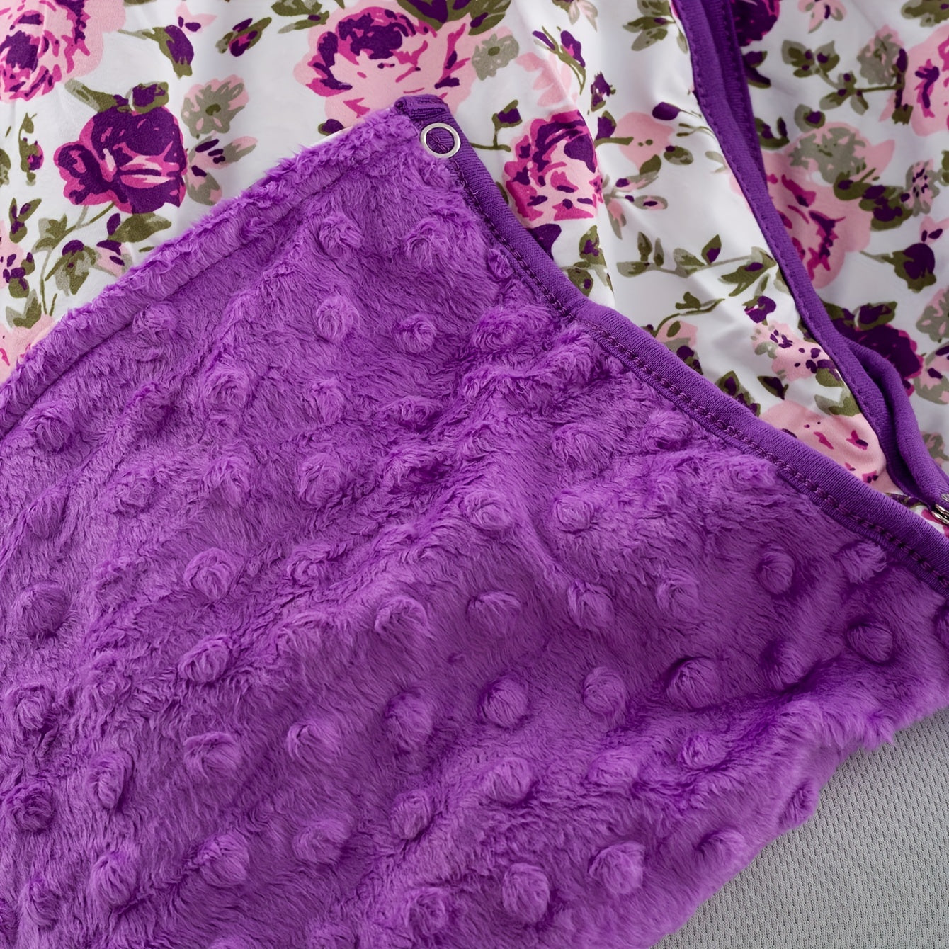 Girls Purple Flower Car Seat Sunshade Cover Canopy