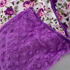 Girls Purple Flower Car Seat Sunshade Cover Canopy