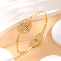 Stylish Rhinestone Eye Pattern Bracelet for Women and Girls