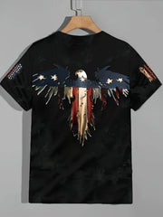 Eagle Pattern T shirt Men's Casual Street Style Tee Shirt For Summer