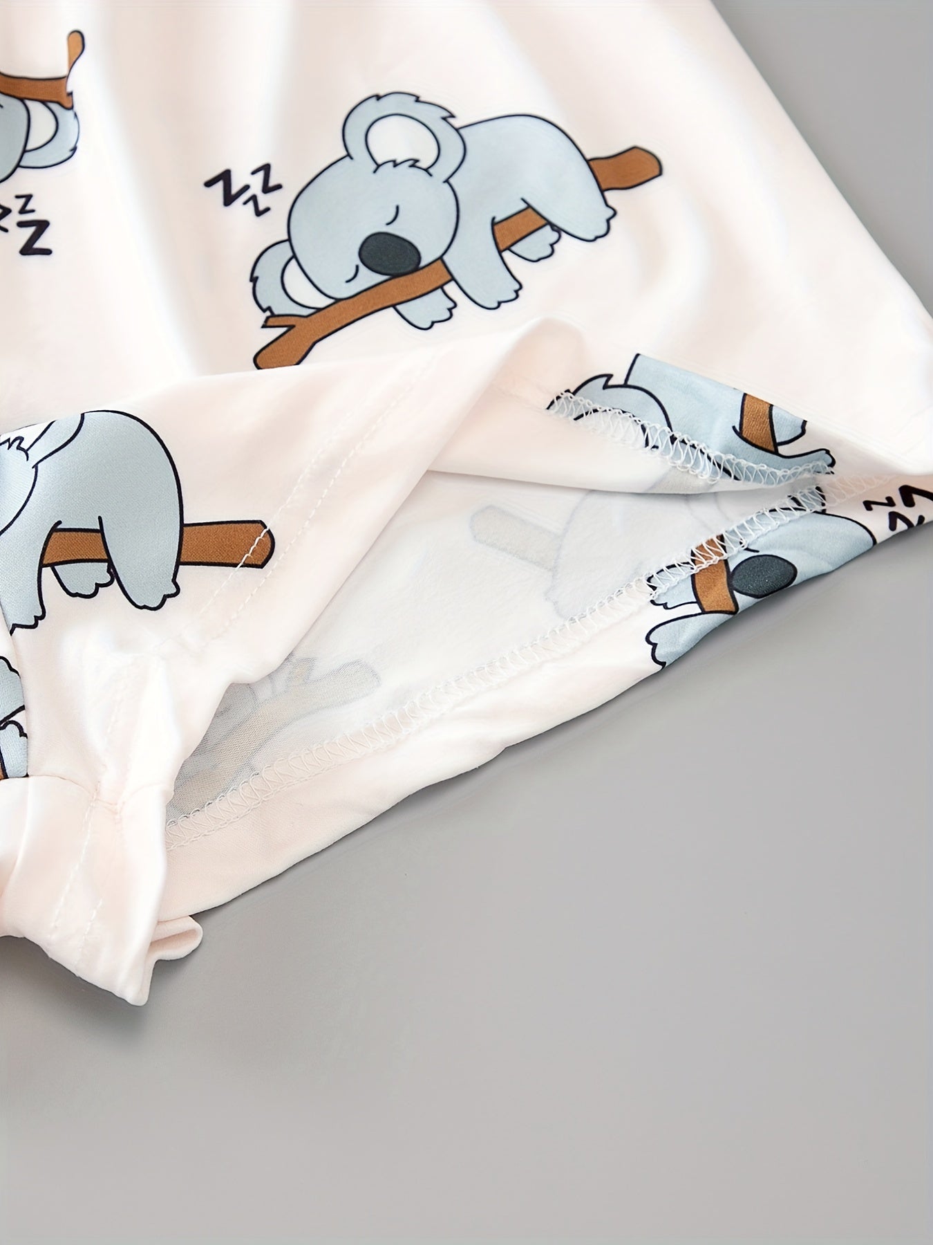 Cartoon Animal Pajama Short Set Women's Sleepwear