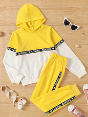 Kids Love Letter Hoodie Shirt and Pants Set Boys Girls Outfit