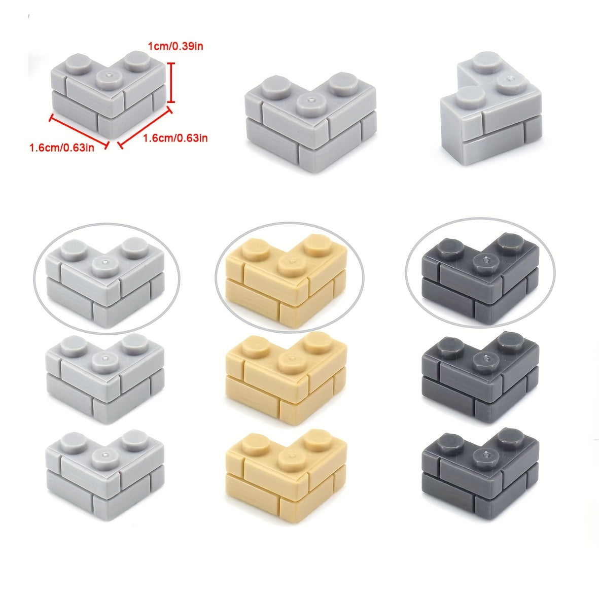 20pcs Corner Wall Tiles Small Pieces 1 2 Building B
