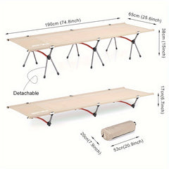 WESTTUNE Portable Folding Bed Ultralight Aluminum Alloy Bed For Outdoor Travel