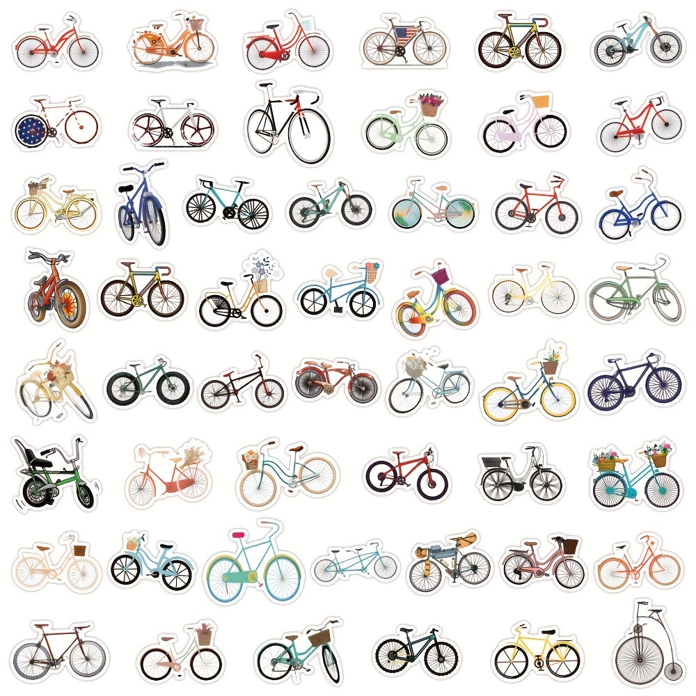 120pcs Vinyl Bike Stickers Pack Waterproof for Water Bottle Laptop Skateboard