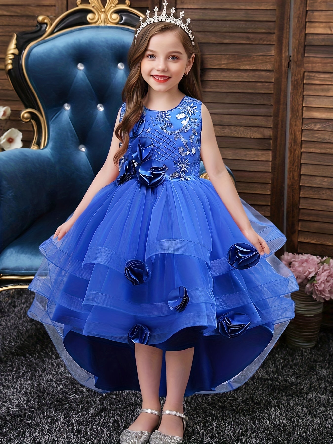 Toddler Girl's Formal Dress Flower Princess Dress