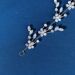 Crystal Leaf Headband Hair Jewelry for Weddings