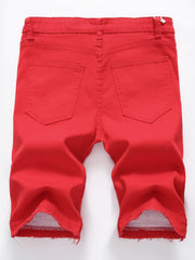 Men's Casual Denim Shorts with Pockets