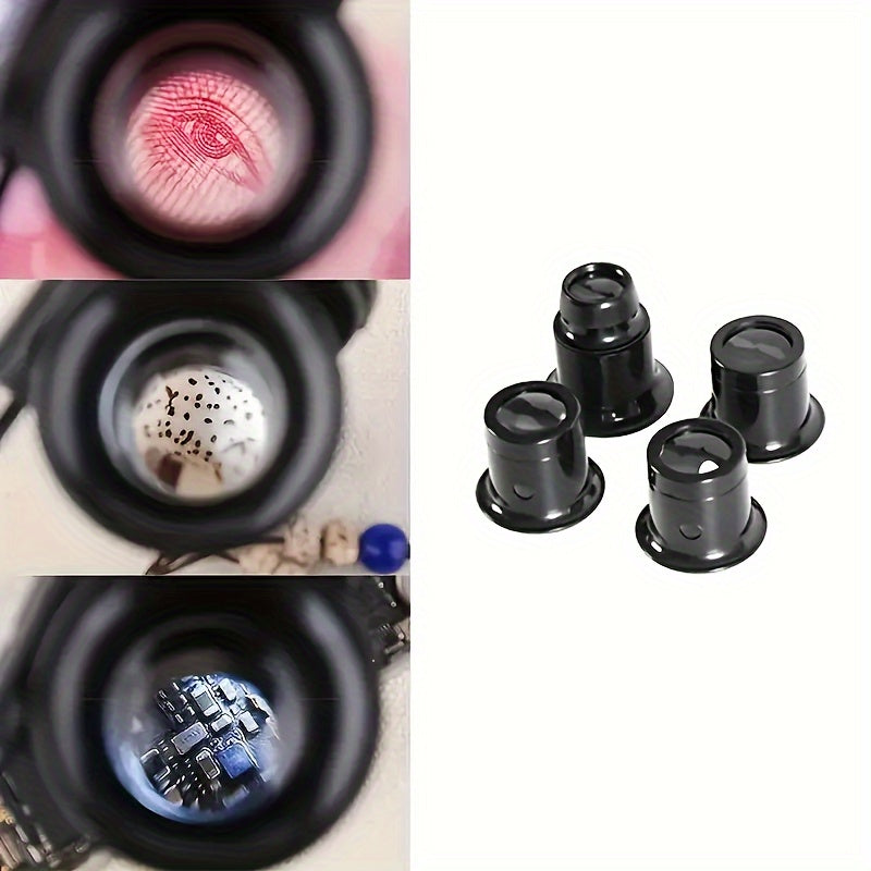 4pcs Jewelry Magnifying Glass Set 5X 10X 15X 20X