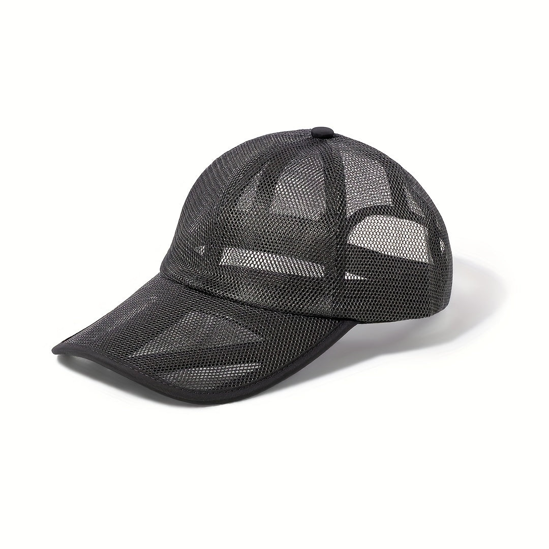 Mesh Hat Hollow Brim Baseball Cap Sun Hat Men's Peaked Cap