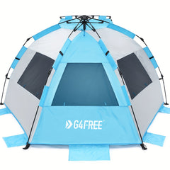 Portable Beach Tent with Windproof Design and Accessories for Outdoor Adventures