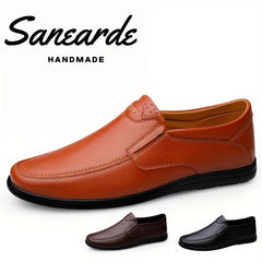 Men's Comfy Slip On Loafer Shoes Non Slip