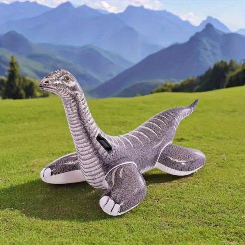 Durable PVC Realistic Dinosaur Inflatable Water Toy Grey