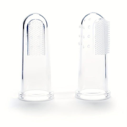 10pcs Pet Toothbrushes Soft Silicone Dog Finger Tothbrush Washable