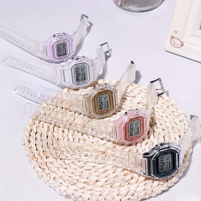 Kids' Waterproof Electronic Watch with Luminous Display