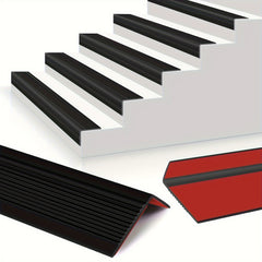 1pc Vinyl Stair Nosing Self Adhesive Stair Edge Protector Non Slip Waterproof