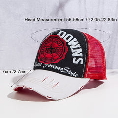 Summer Sunscreen Baseball Cap Men's Breathable Beach Peaked Cap