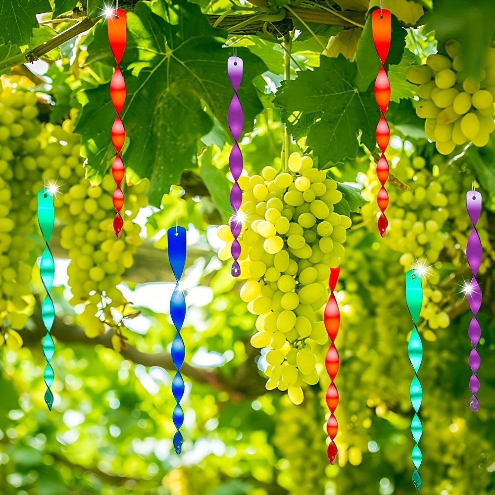 4pcs Spiral Bird Repellent Sticks - Keep Birds Away from Garden