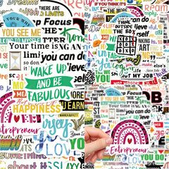 50pcs Entrepreneur Quotes Phone Case Stickers Waterproof Decor