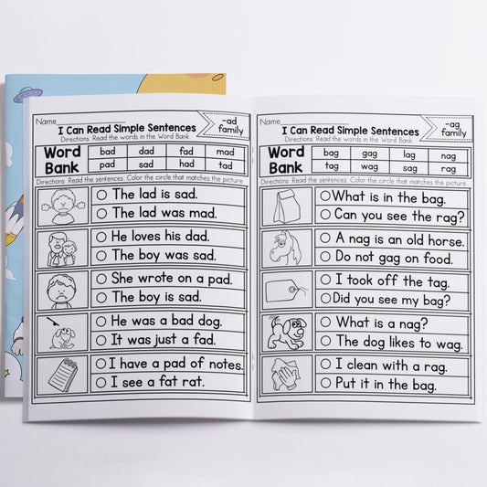 Alphabet Phonics Workbook Kids Ages 3 6 Letter Sound Puzzles