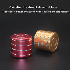 Vibrating Rotating Desk Toy Fidget Spinner Red & Golden Metallic