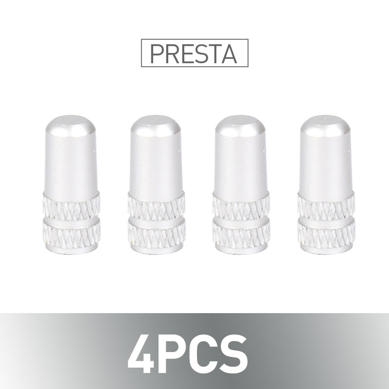 4pcs Aluminum Alloy Bike Valve Covers Dust Dirt Protection